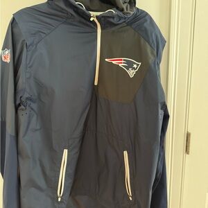 NFL Navy Windbreaker with Team Logo